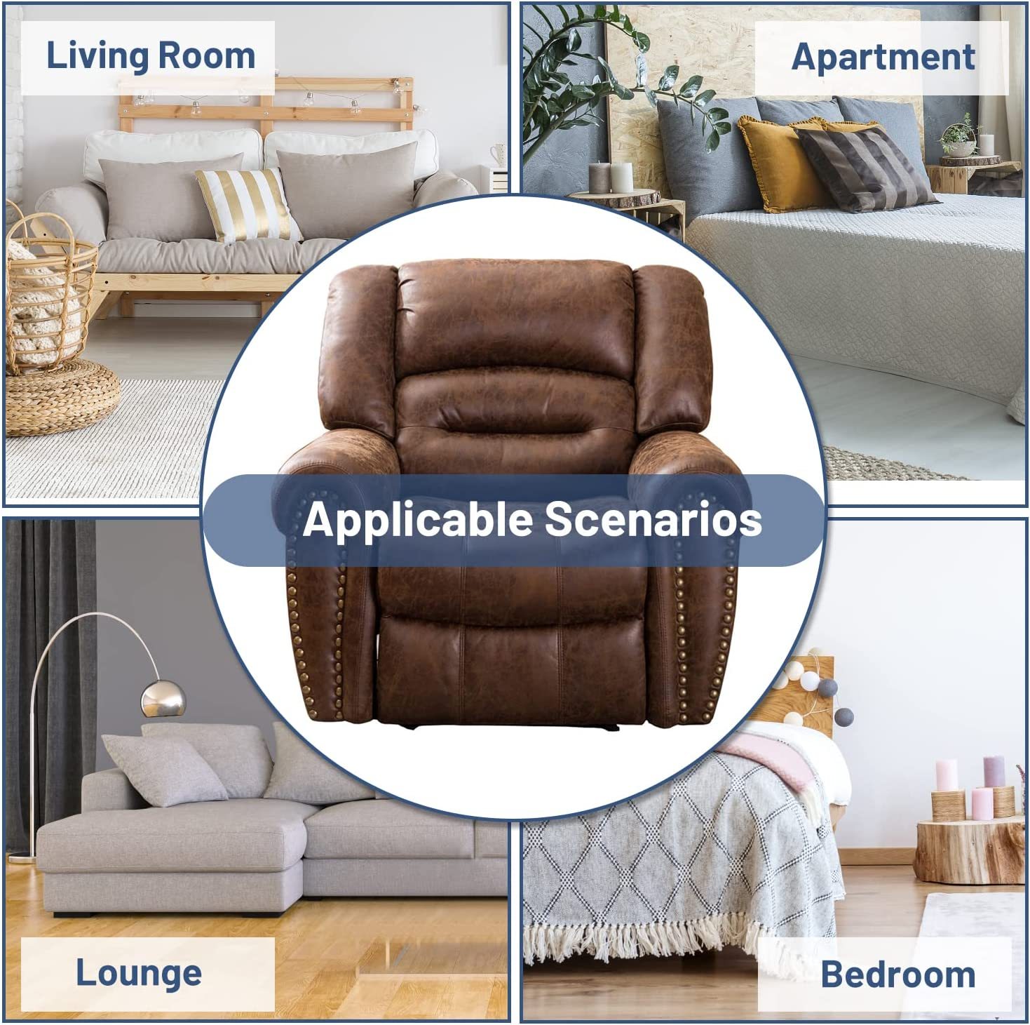 BrownRecliner chairs