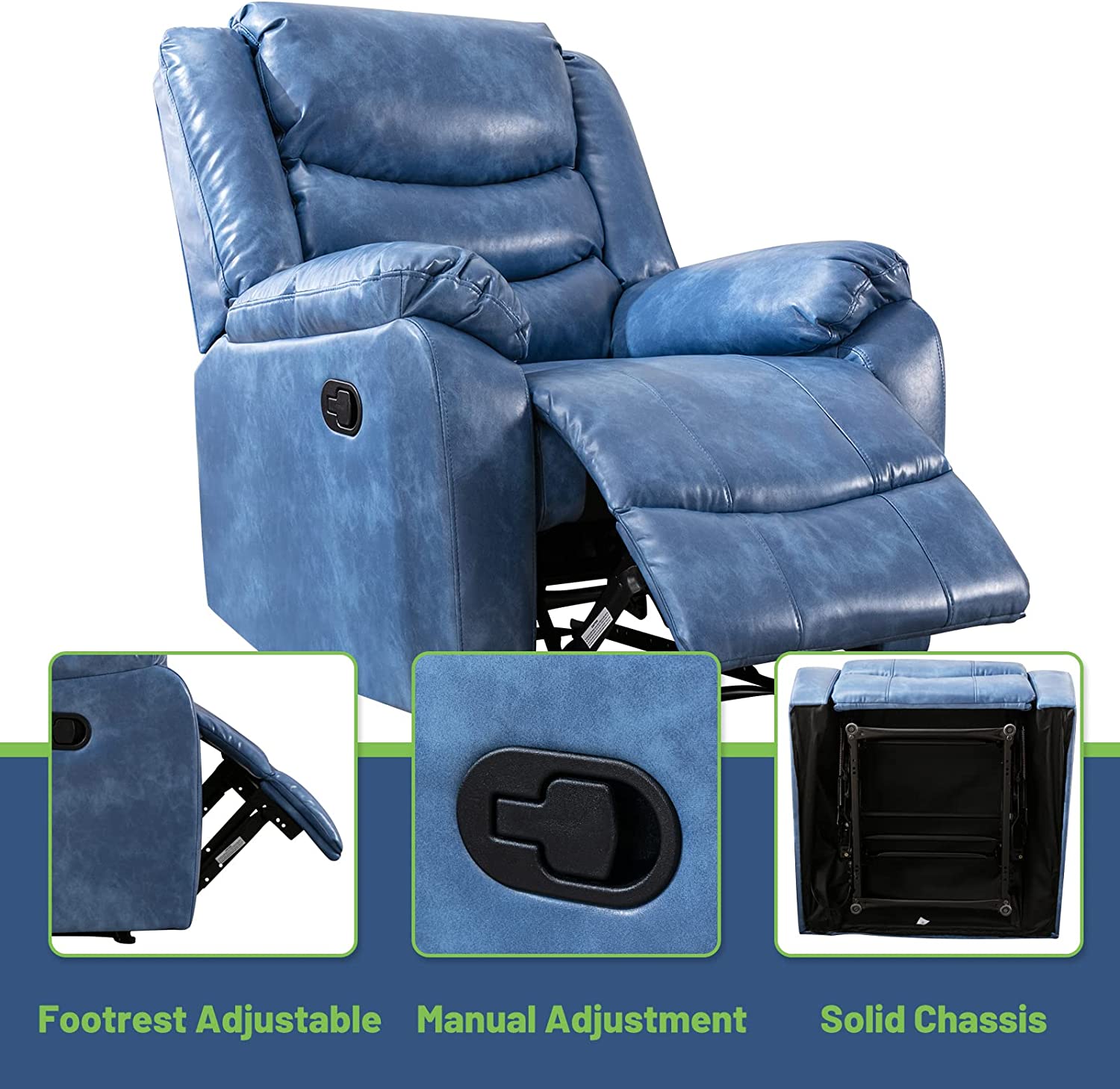 BlueRecliner chairs