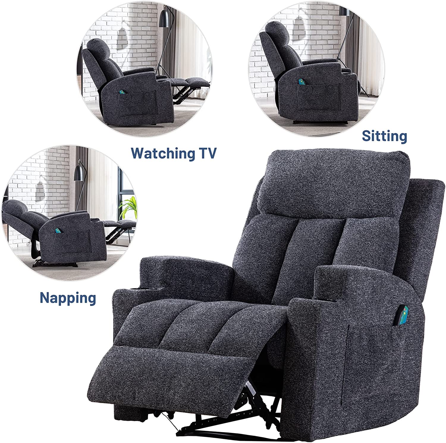 Dark GreyRecliner chairs