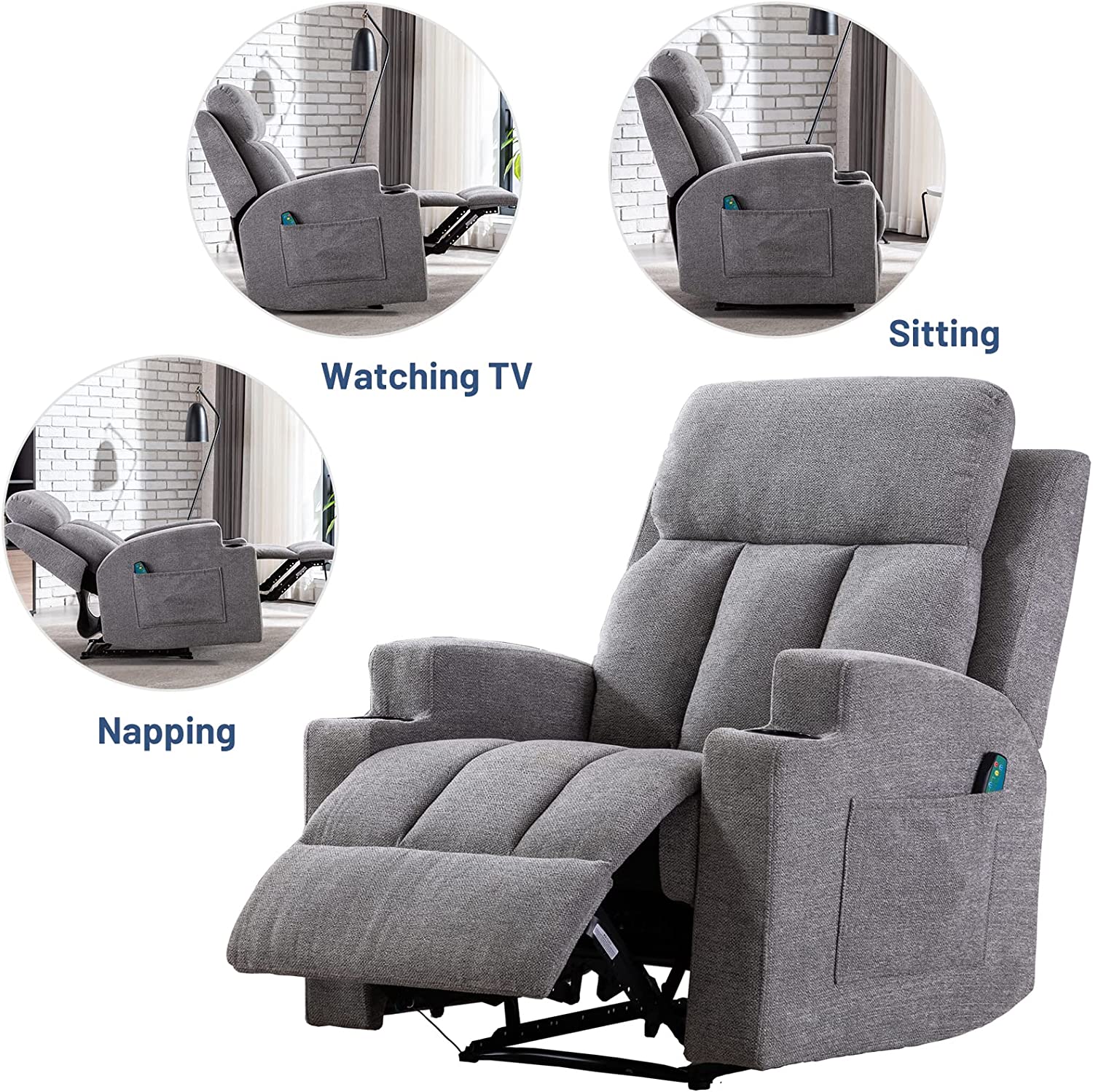 Light GreyRecliner chairs