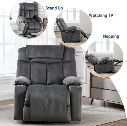  GrayRecliner chairs