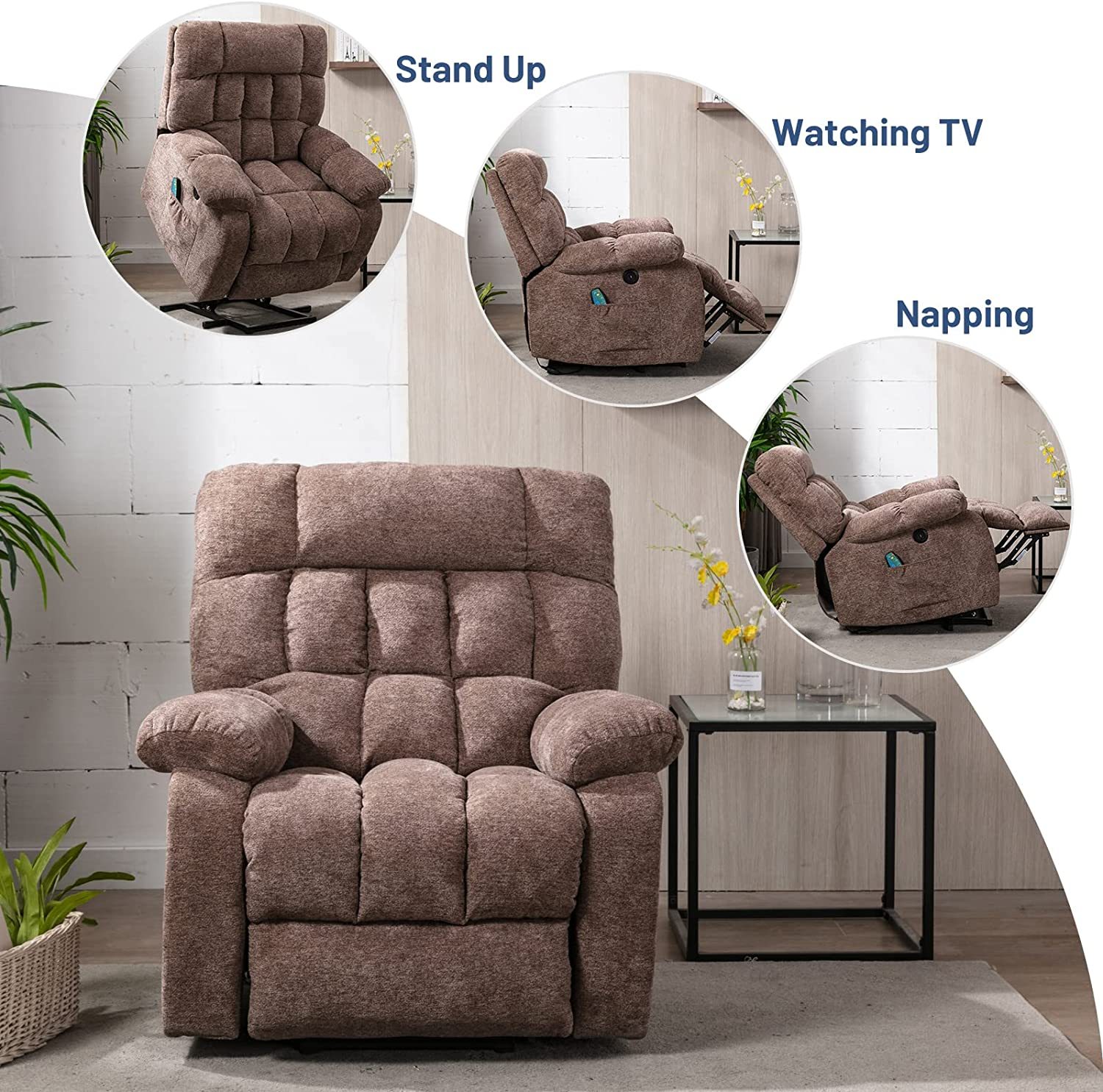 TaupeRecliner chairs
