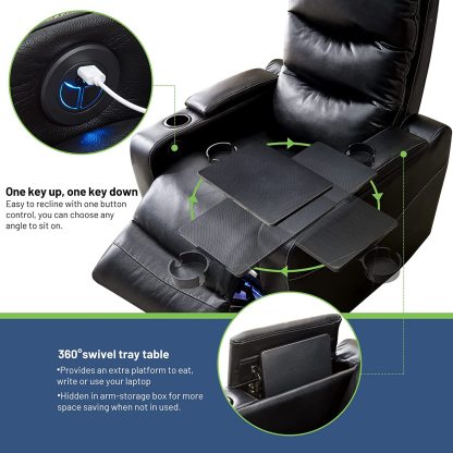 BlackRecliner chairs