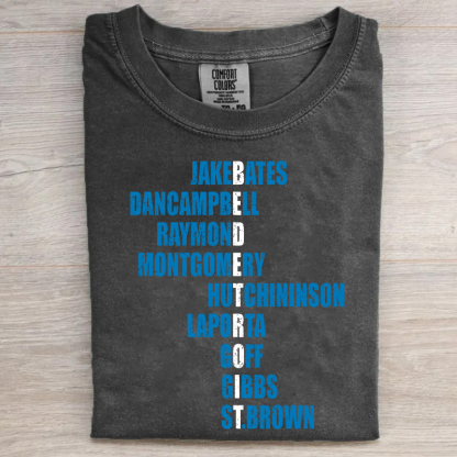 Comfort Colors Detroit Football Unisex T-shirt