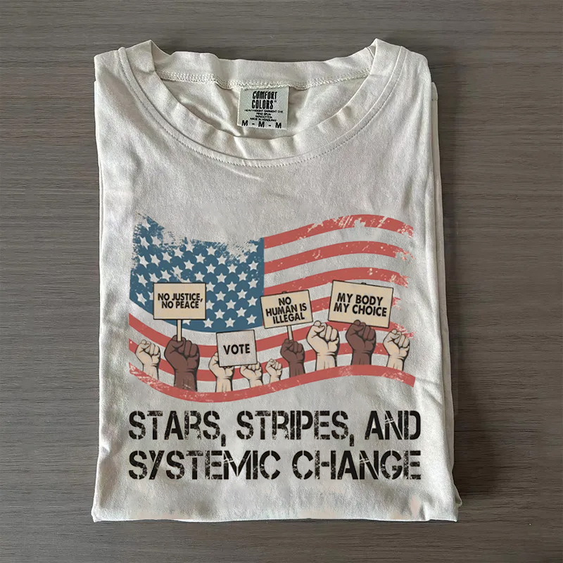 Stars, Stripes & Systemic Change T-Shirt