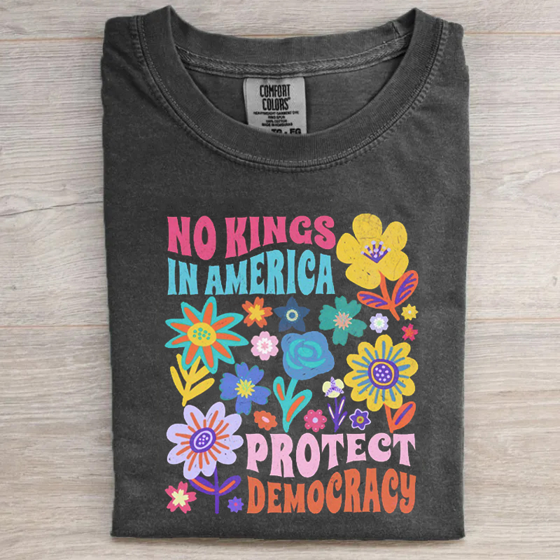 No Kings in America Protest T-Shirt