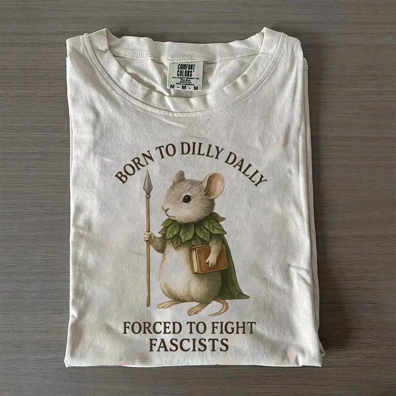 DnD Born To Dilly Dally Forced To Fight Fascists Tank Top/T-shirt