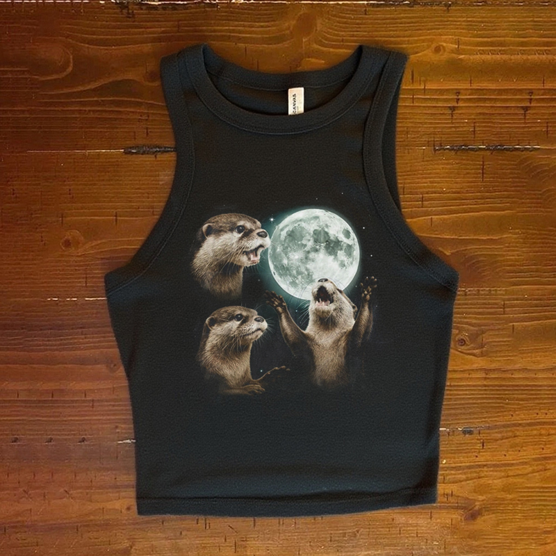 Three Otters Moon Tank Top