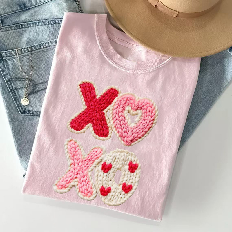Comfort Colors Coquette Bow Valentines XOXO T-Shirt