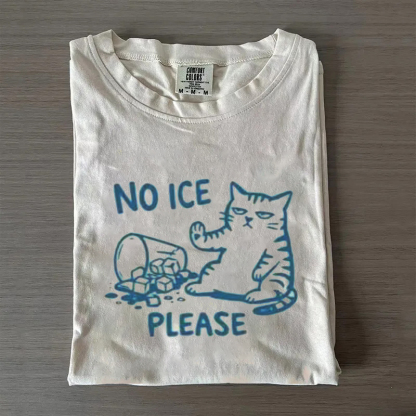 No ICE Please Cat T-Shirt