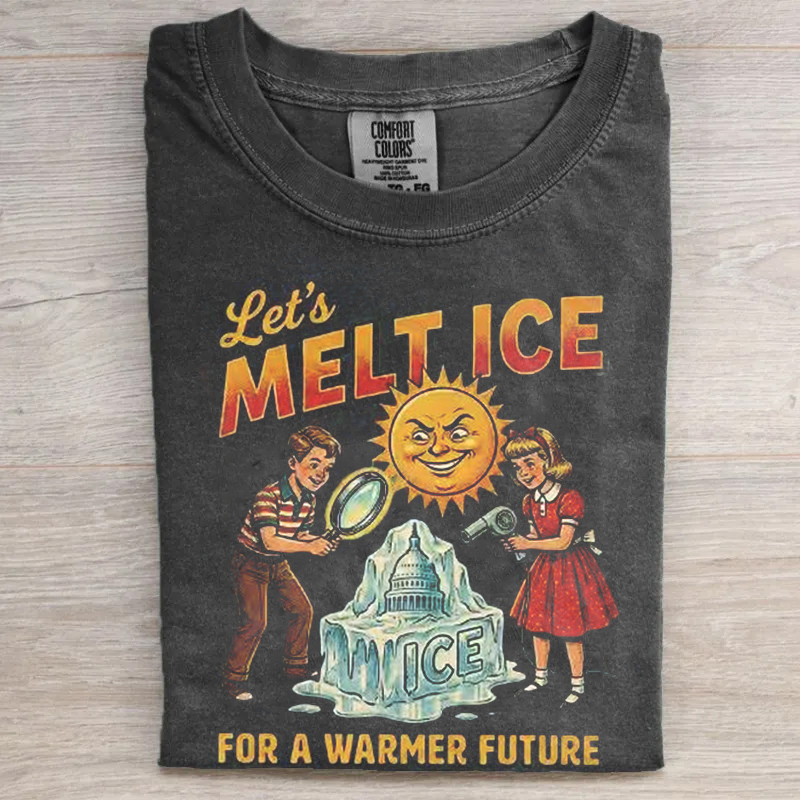 Abolish ICE Satirical Graphic T-Shirt