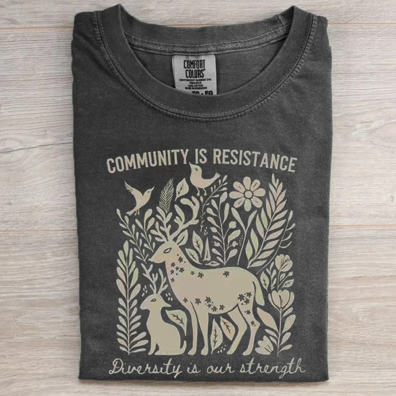 Anti ICE Community is Resistance T-Shirt