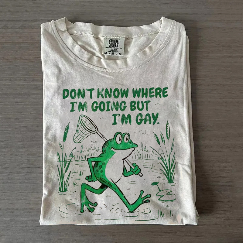 Vintage Gay Frog Graphic T-shirt