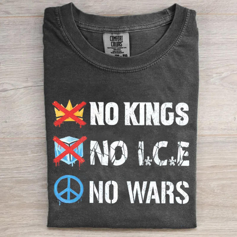 No Kings No Wars T-shirt