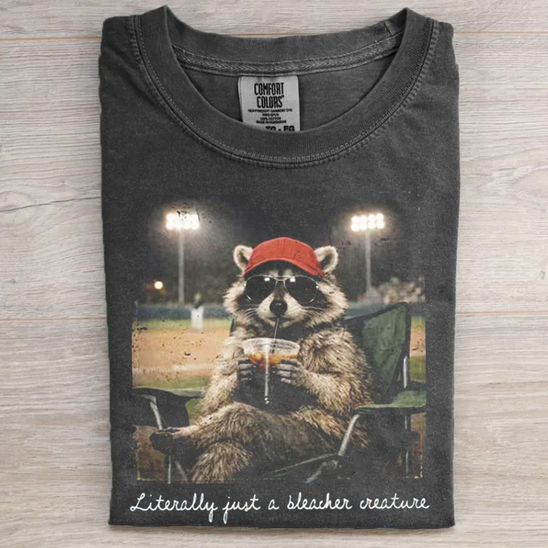 Racoon Funny Ballfield T-shirt