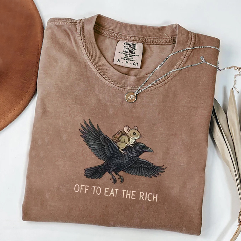 Boho Political Crow T-shirt