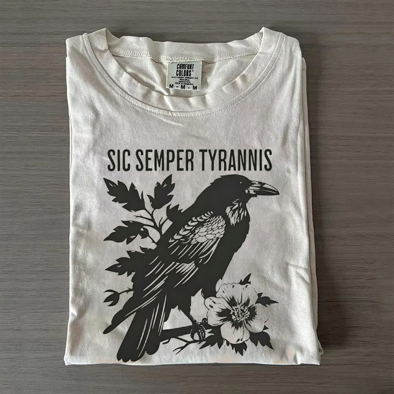 Raven Sic Semper Tyrannis T-shirt
