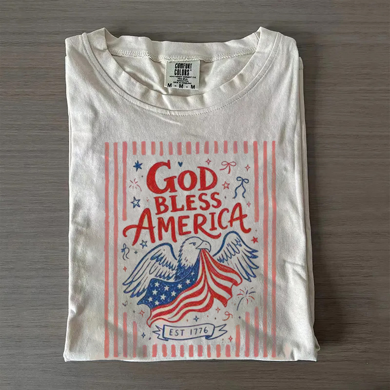 Striped 4th of July T-shirt