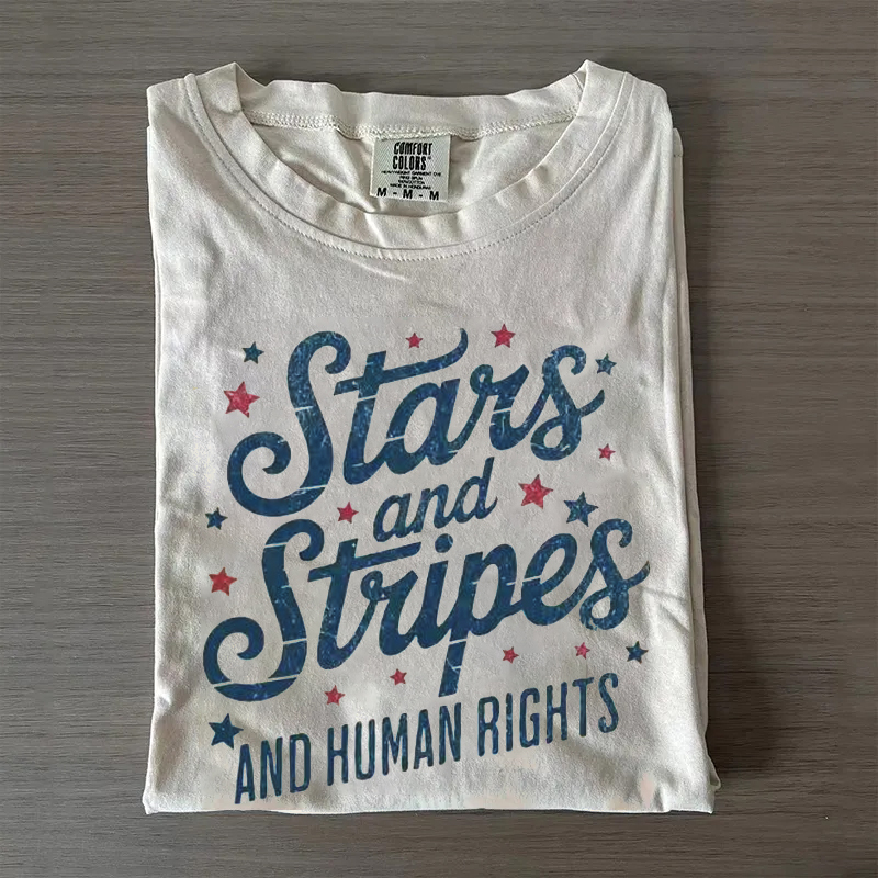 Stars And Stripes And Human Rights T-shirt