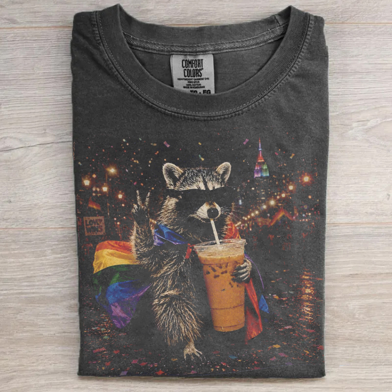 Funny Pride Raccoon T-shirt