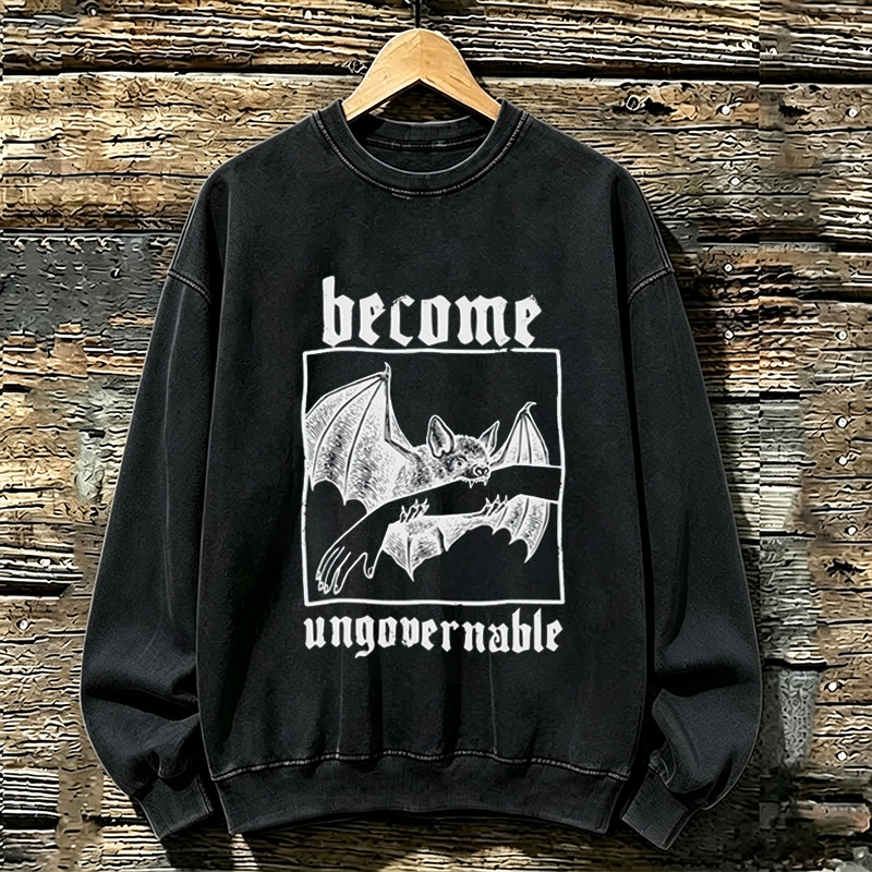 Become Ungovernable Bat Graphic Sweatshirt