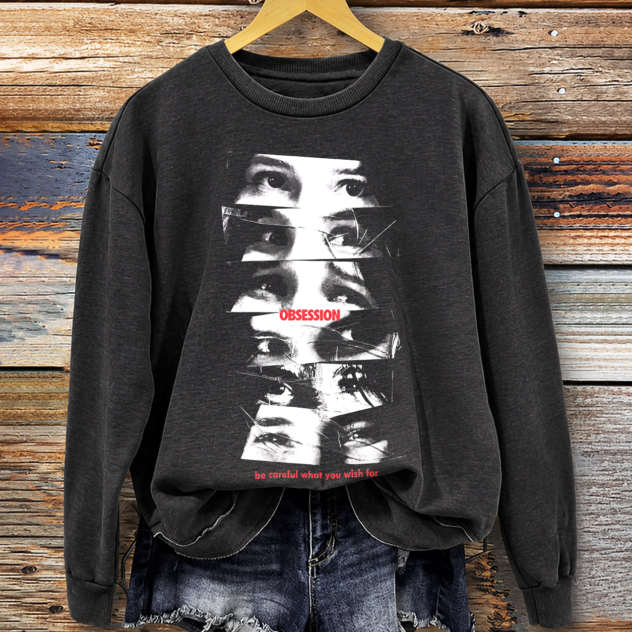 Nikki Eye Collage Obsession Sweatshirt