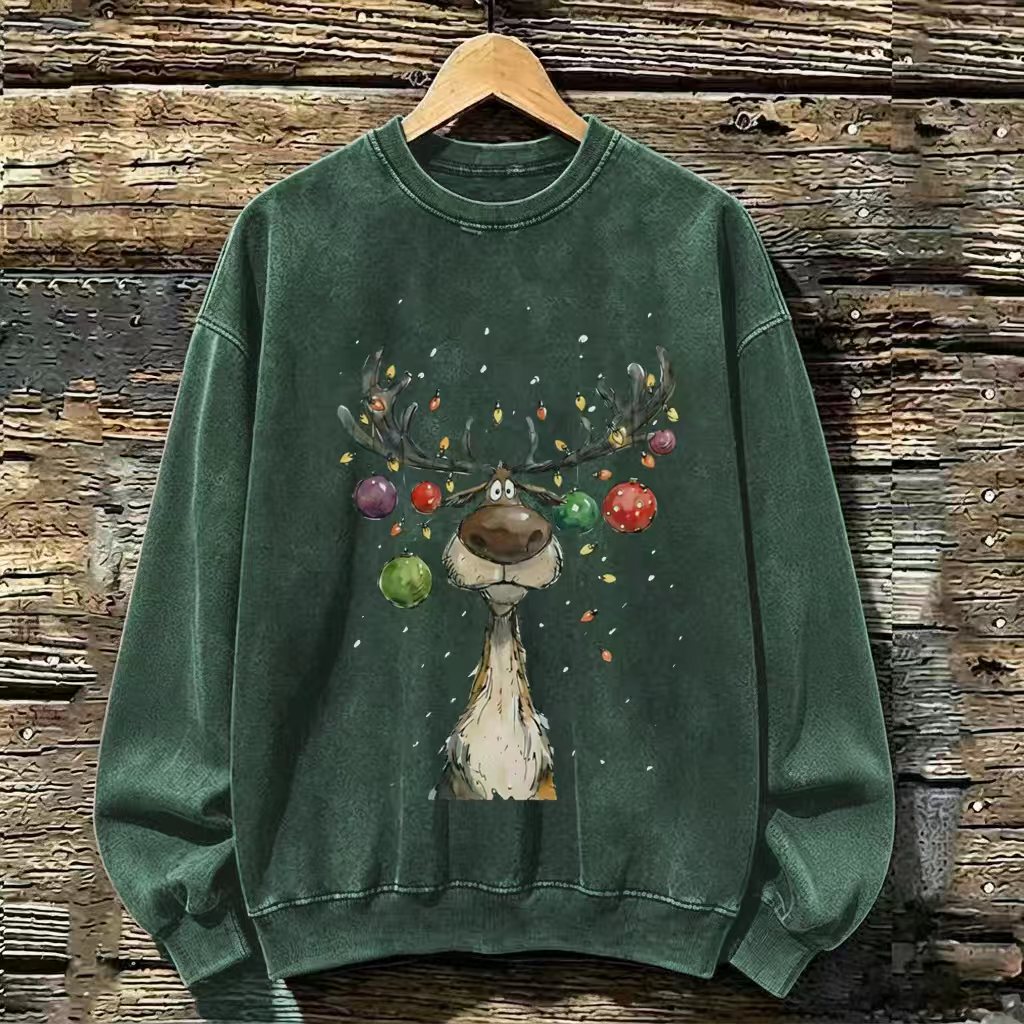 Vintage Reindeer Christmas Sweatshirt