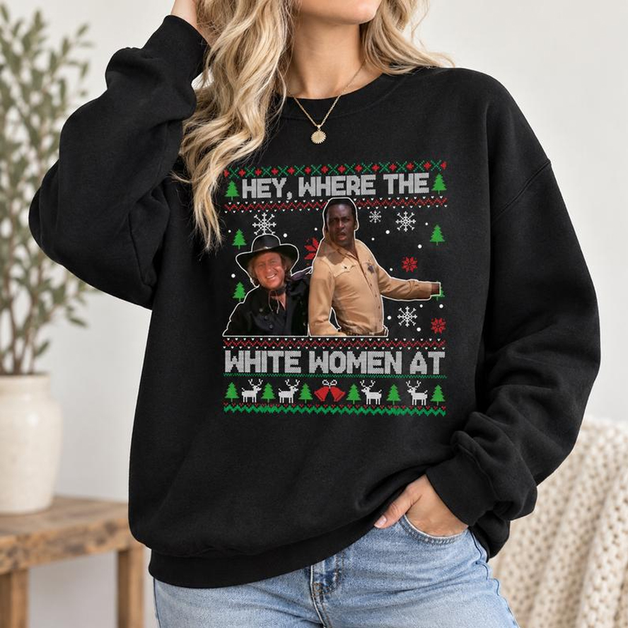 Blazing Saddles Christmas Ugly Sweatshirt