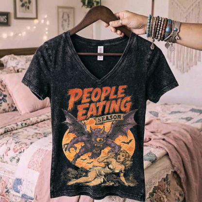One Eyed One Horned Purple People Eater V-neck
