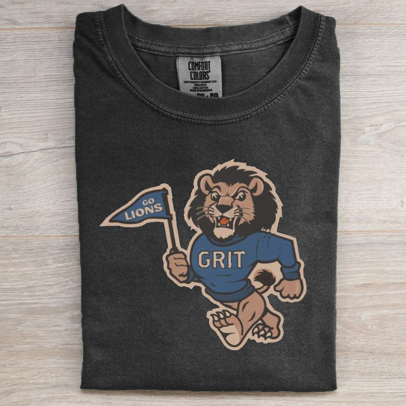 Detroit Football Grit Mascot T-shirt/Sweatshirt