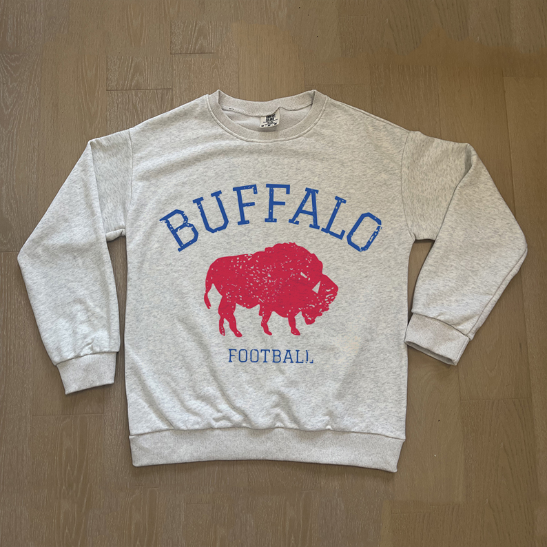 Comfort Colors Buffalo Football Unisex Sweatshirt