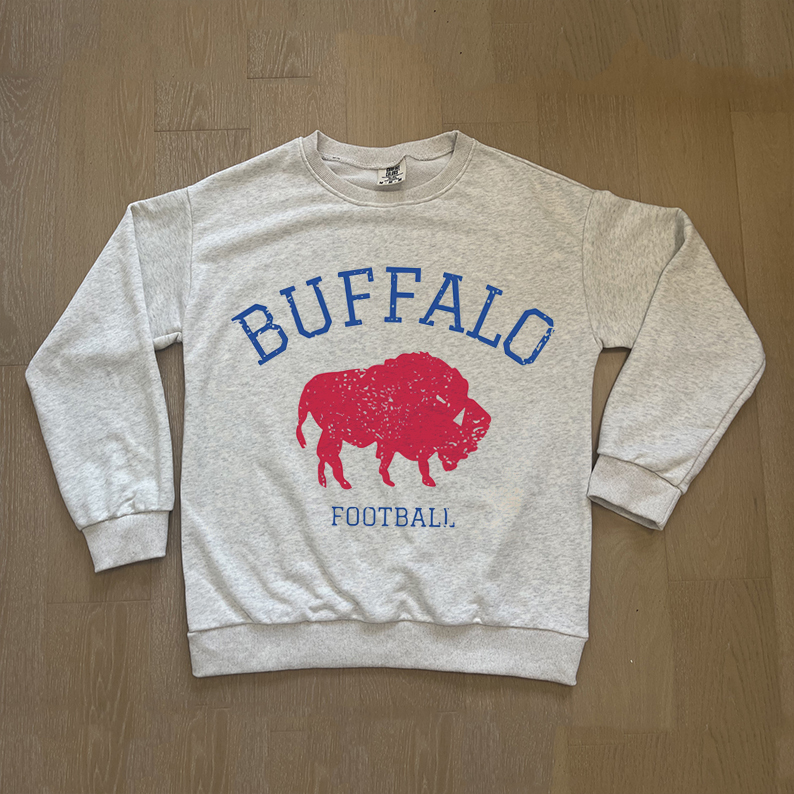 Comfort Colors Buffalo Football Unisex Sweatshirt