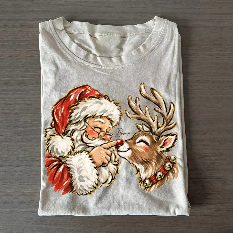 Santa Boop Reindeer T-shirt