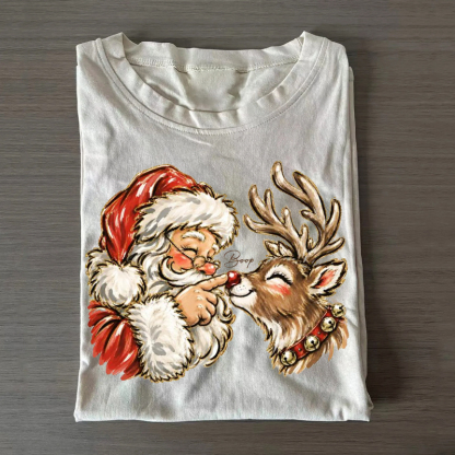 Santa Boop Reindeer T-shirt
