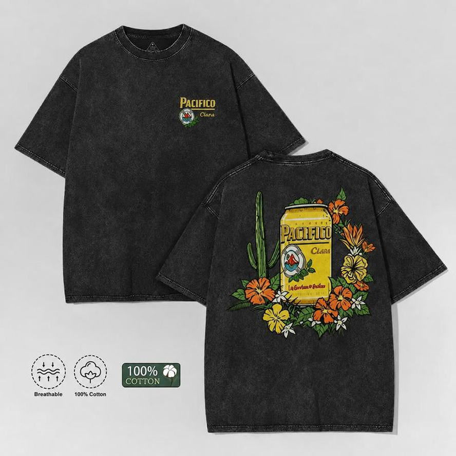 Tropical Beer Graphic T-shirt