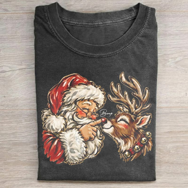 Santa Boop Reindeer T-shirt