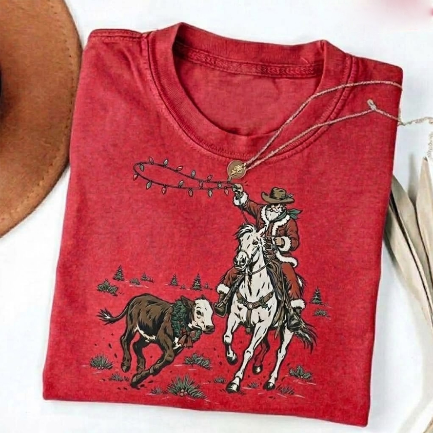 Cowboy Santa T-Shirt