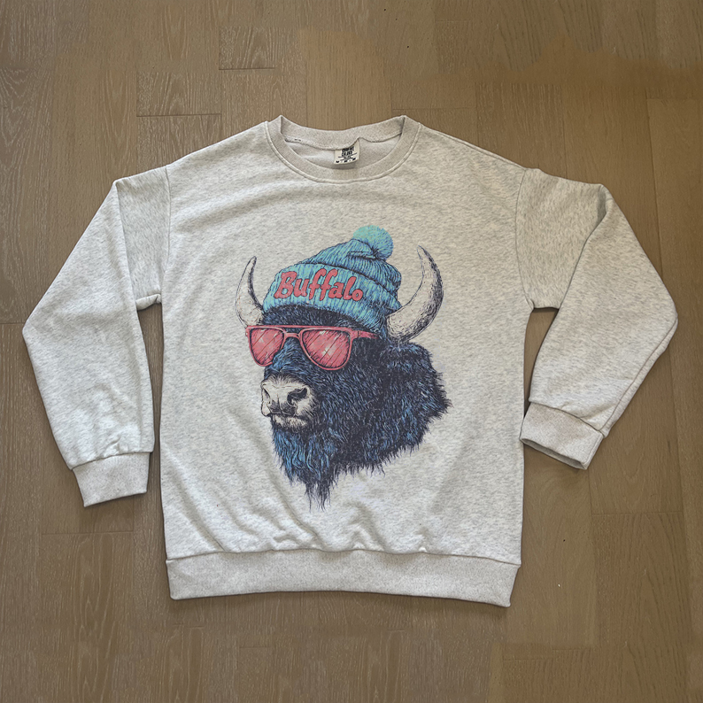 Comfort Colors Buffalo Football Unisex Sweatshirt