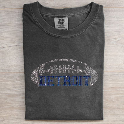 Comfort Colors Detroit Football Unisex T-Shirt