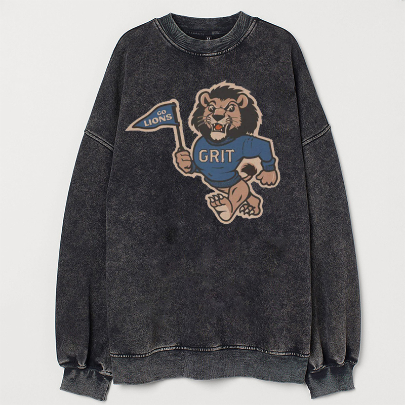 Detroit Football Grit Mascot T-shirt/Sweatshirt