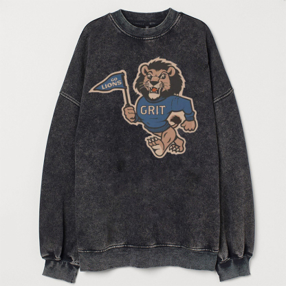 Detroit Football Grit Mascot T-shirt/Sweatshirt