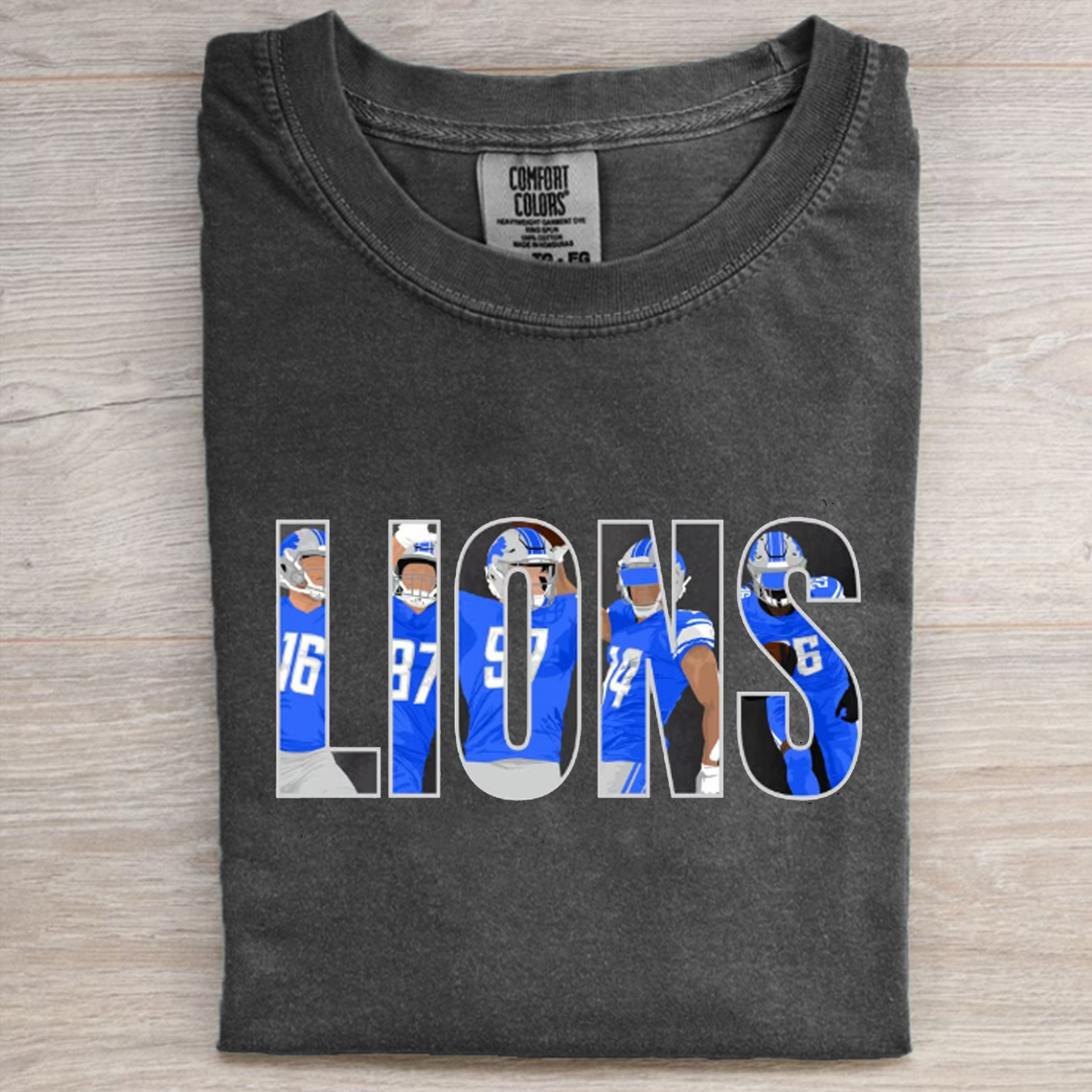 Comfort Colors Detroit Football Unisex T-Shirt