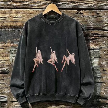 Funny Ghost Pole Dancer Sweatshirt