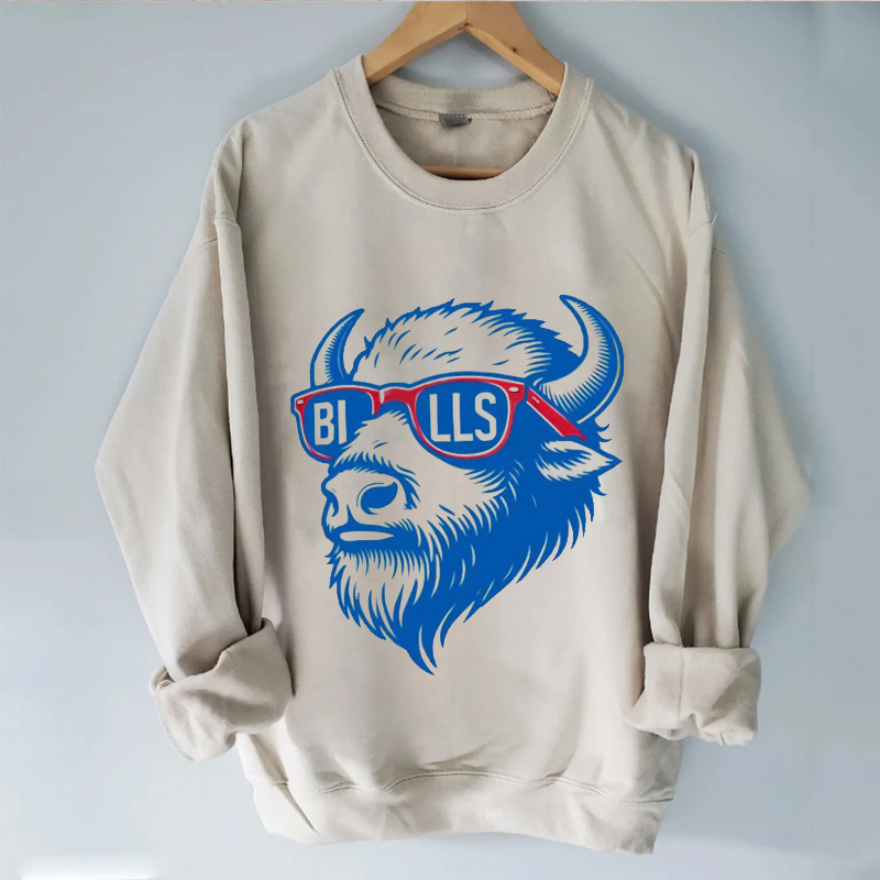 Buffalo Football Vintage Style Comfort Colors Sweatshirt