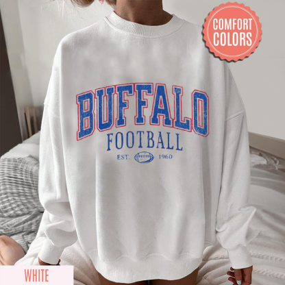Comfort Colors Buffalo Football Unisex Sweatshirt