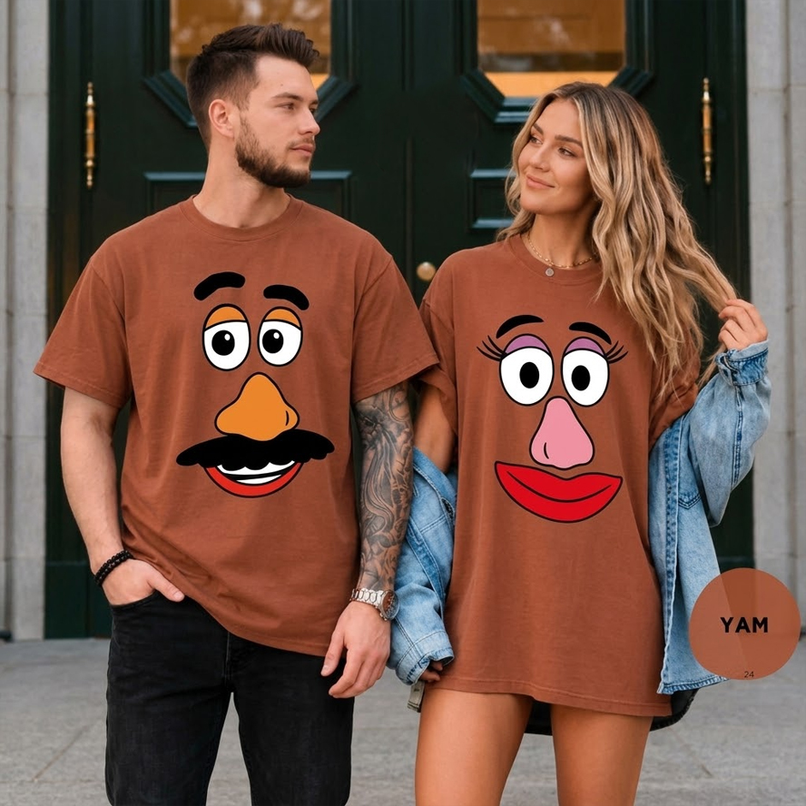 Mr & Mrs Potato Head Thanksgiving T-shirt