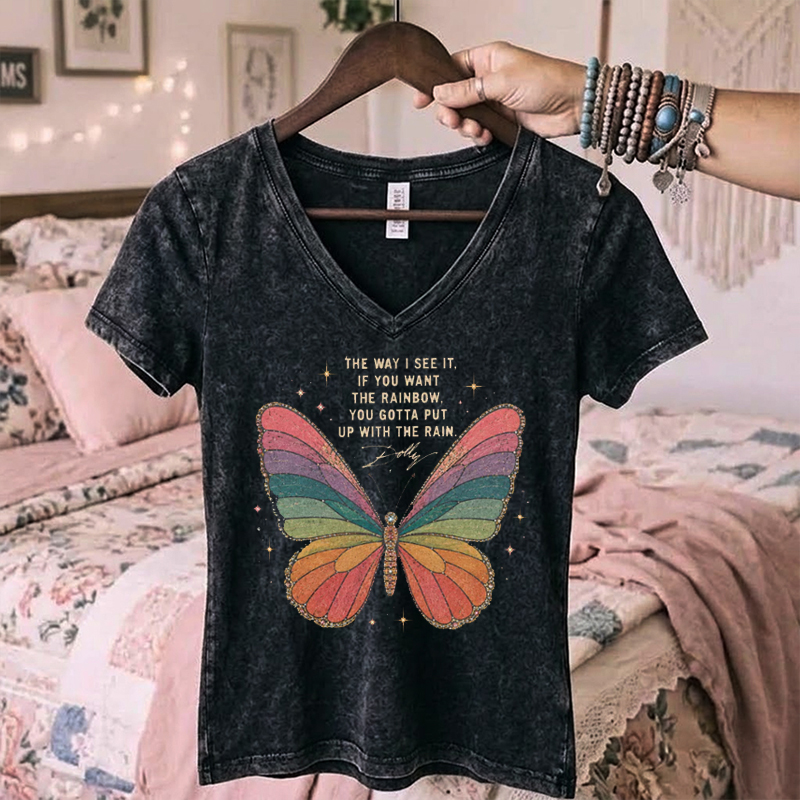 Dolly Parton Inspirational Quote V-neck