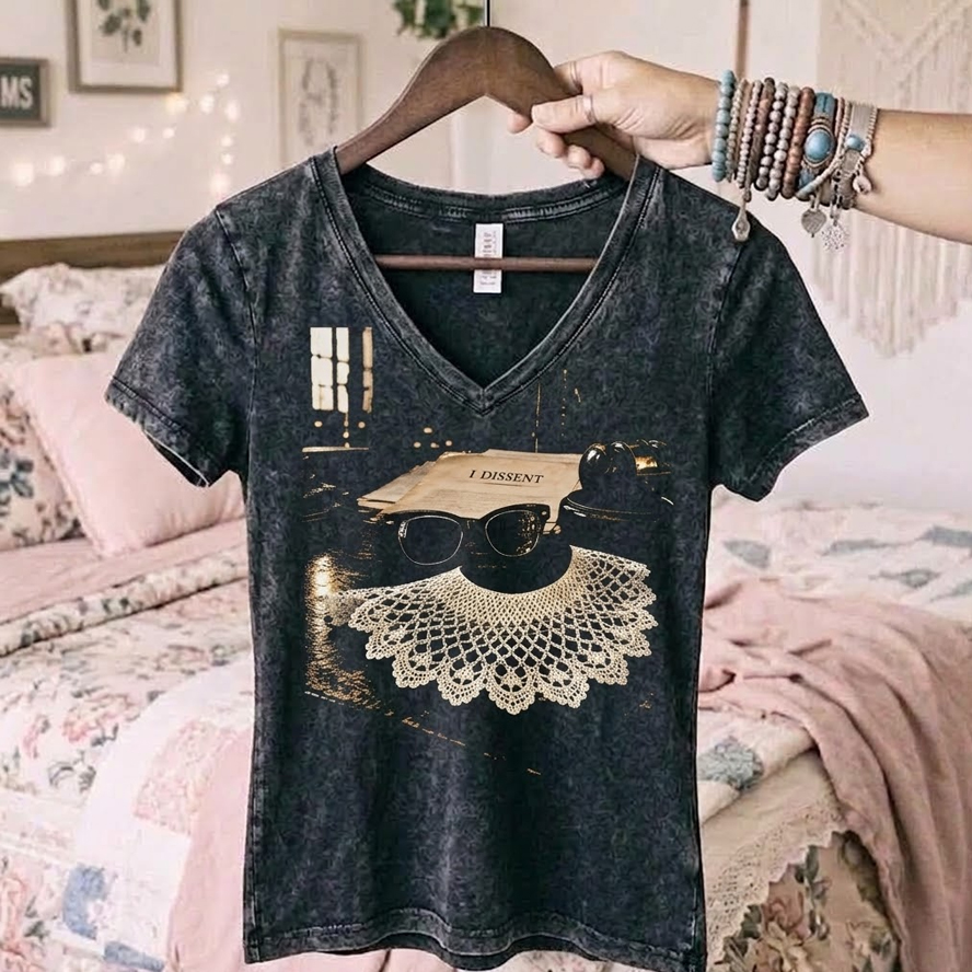 I Dissent Feminist Protest V-neck