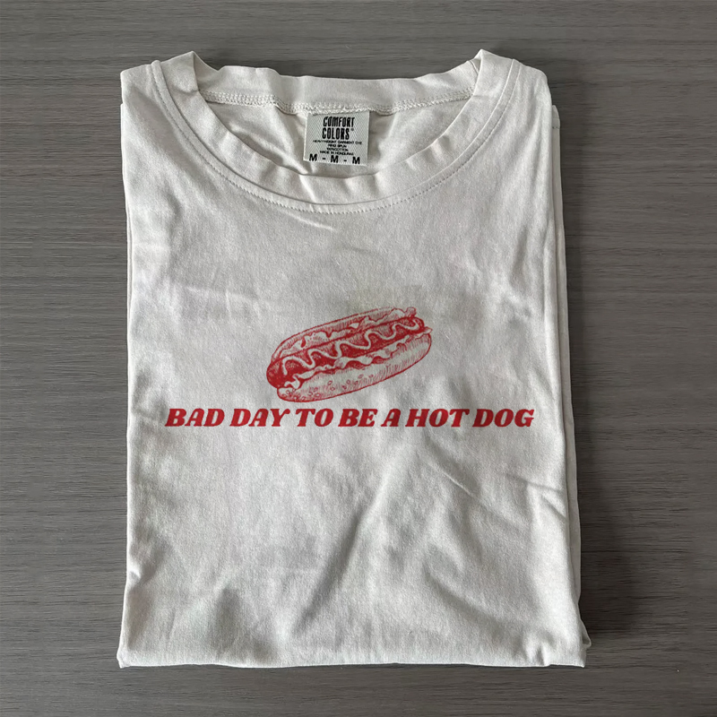 Funny Retro Hotdog Independence Memorial Day T-shirt