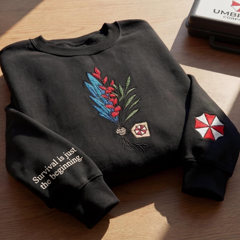 Embroidered Horror Game Sweatshirt